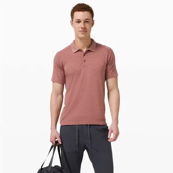 Lululemon Lululemon Metal Vent Tech Polo 2.0 White/ Chalky Rose Size XL - Picture 3 of 13